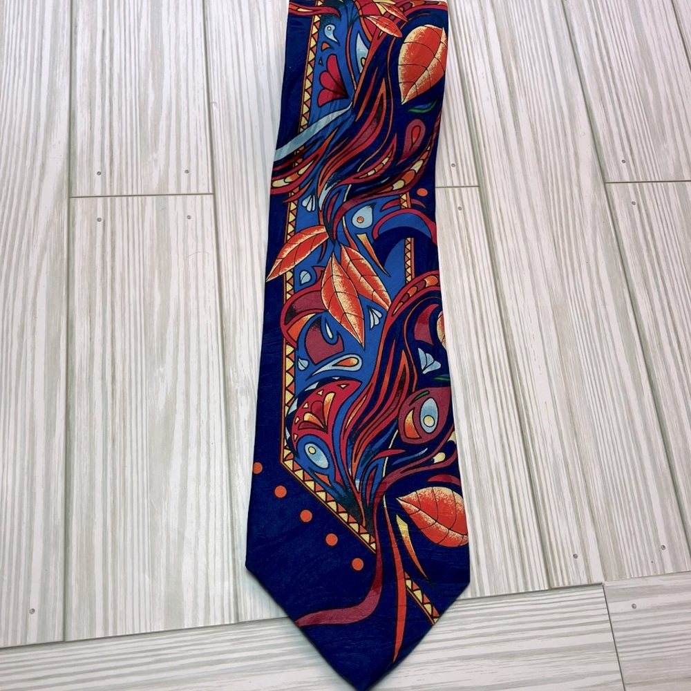 Vintage Rush Limbaugh No Boundaries Collection Men's 100% Silk Dress Tie